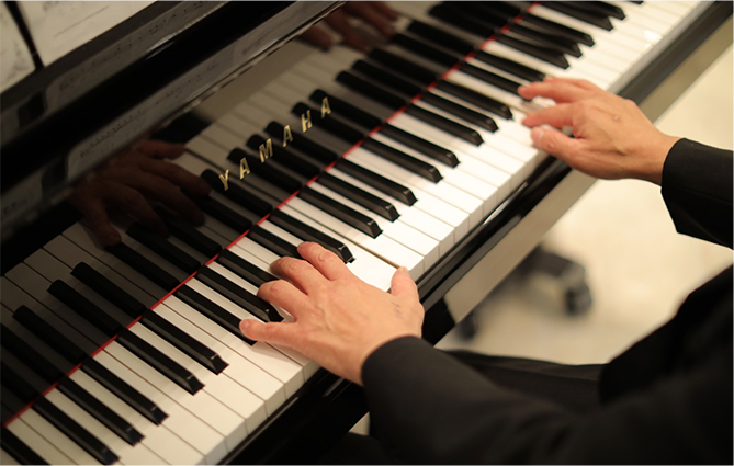 ピアノ生演奏・BGM打ち合わせ