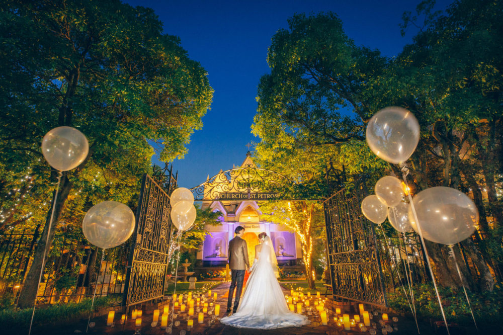 【非日常感たっぷり】ナイトウエディングってどんな結婚式？