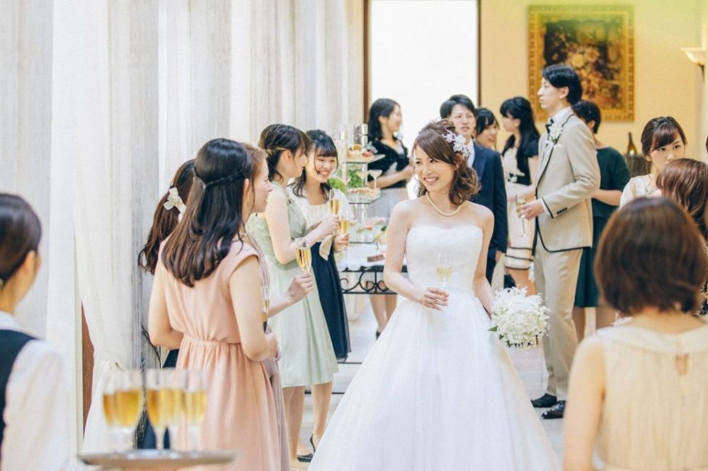 【会場コーディネート】爽やかな会場にスタイルチェンジ